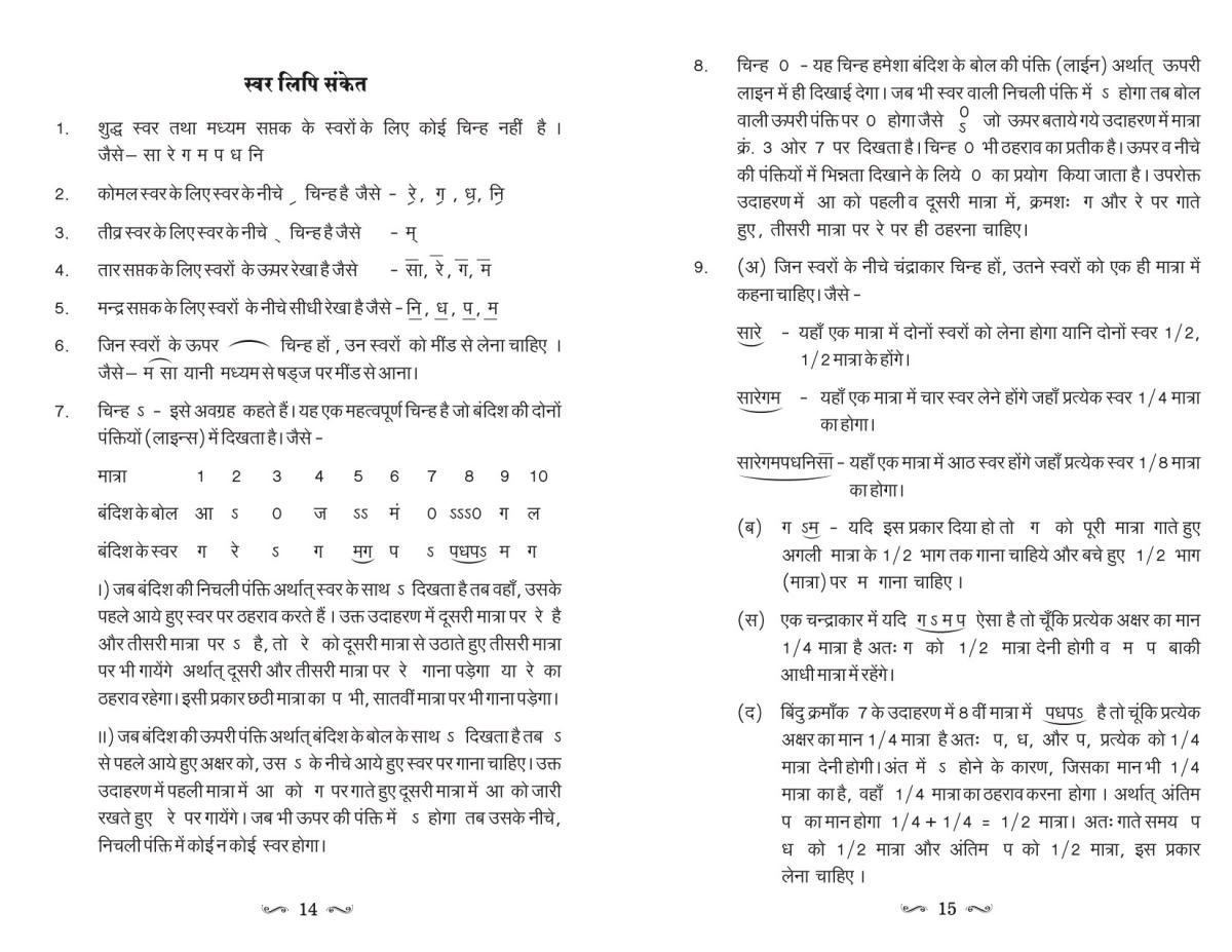 Acharya Tanarang Ki Bandishen Vol 1 - Swar Notation