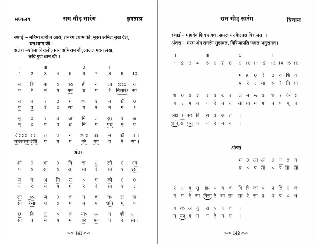 Acharya Tanarang Ki Bandishen Vol 1  - Raag Gaud Sarang Bandishen